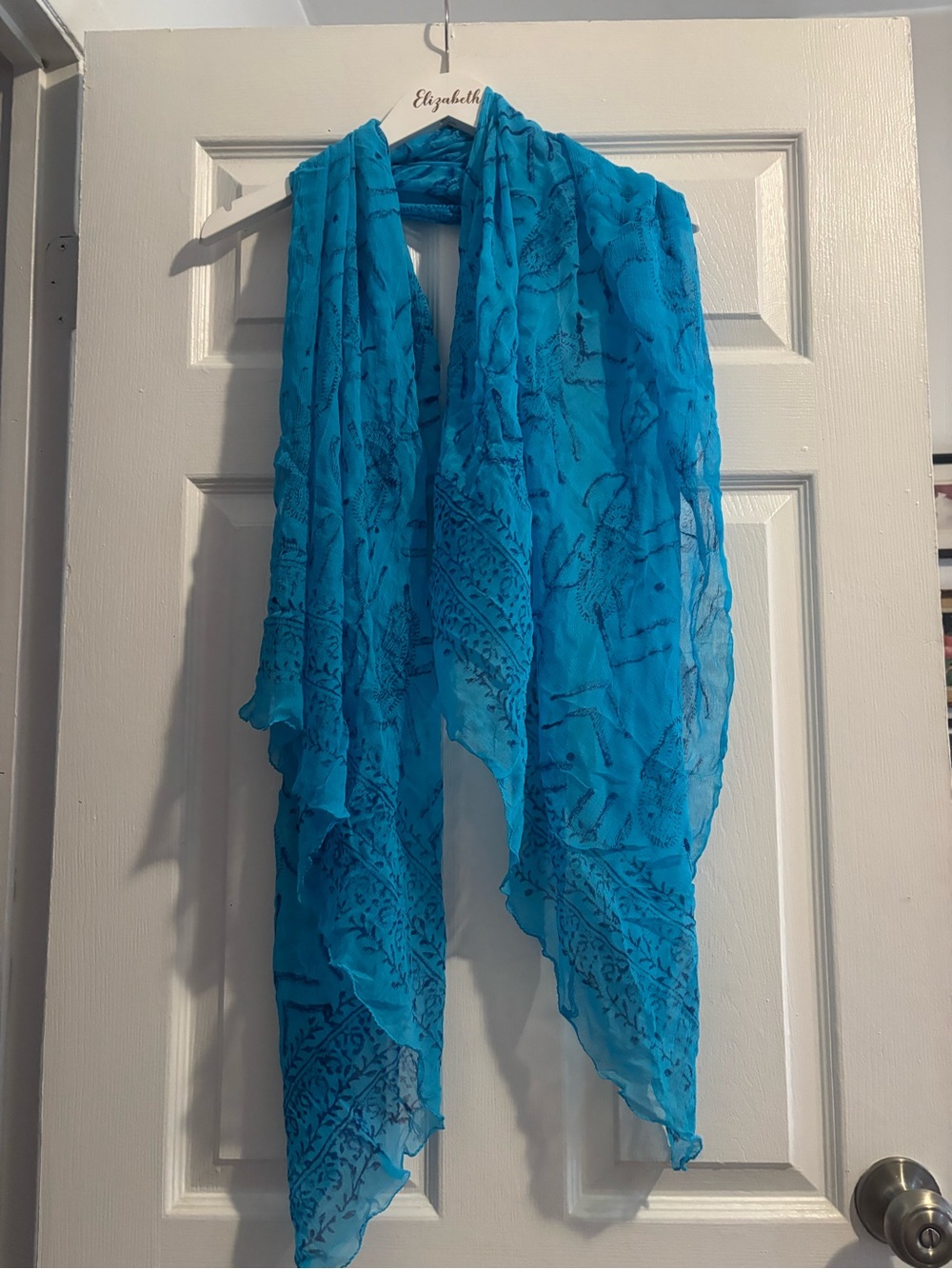 Turquoise Blue Decorative Scarf for beach
